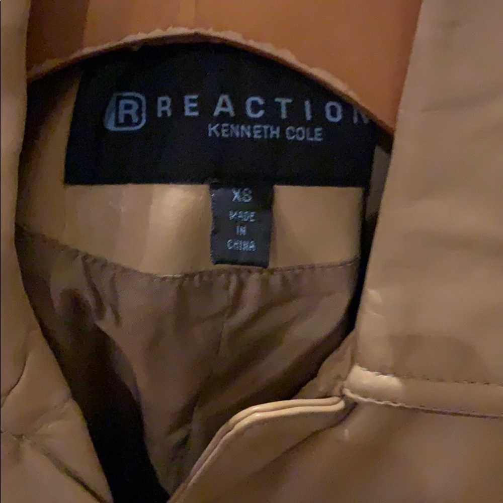 Reaction By Kenneth Cole 100% leather blazer/jet